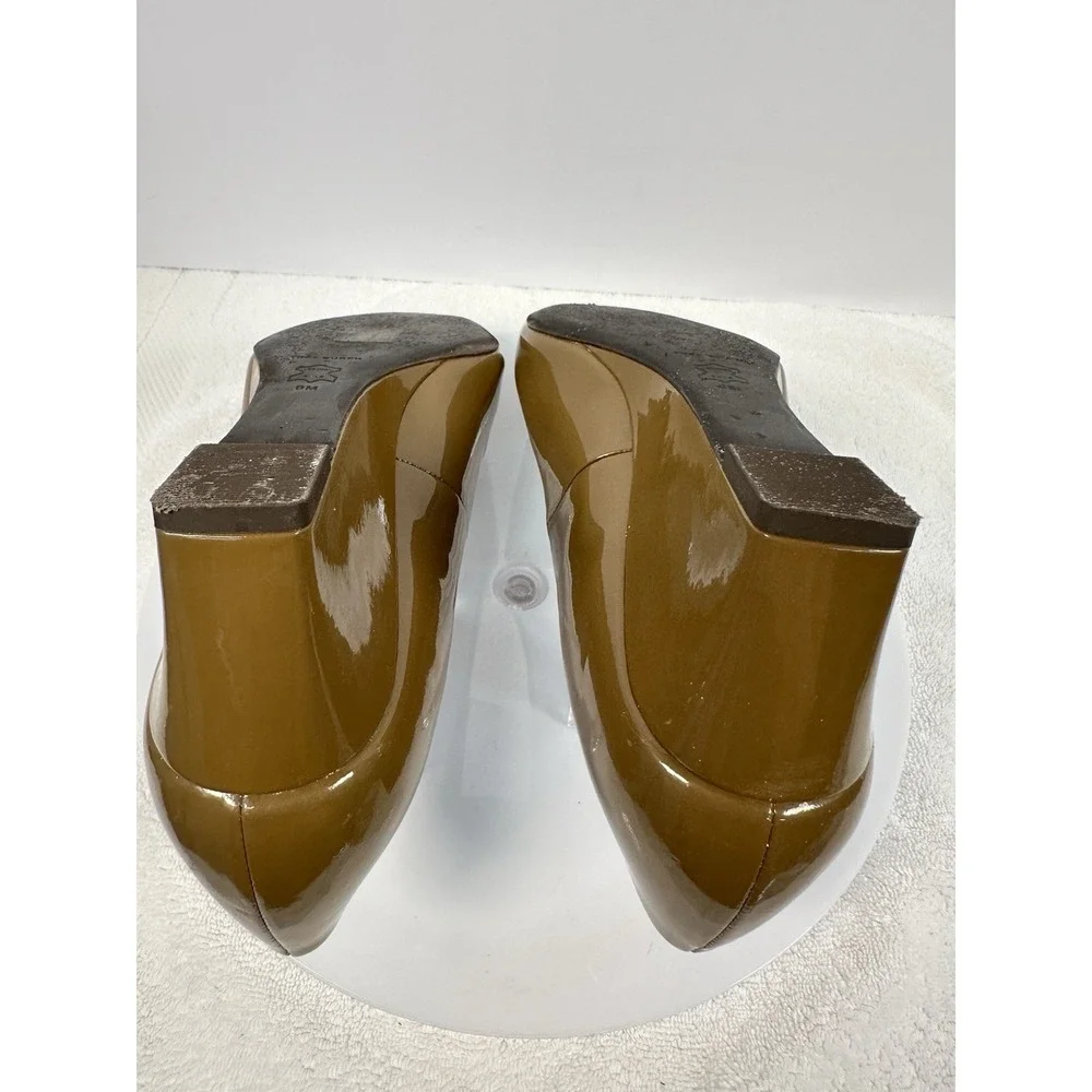 Tory Burch Heels Georgia Wedge Pump Almond Oats Luxury Emblem 9M